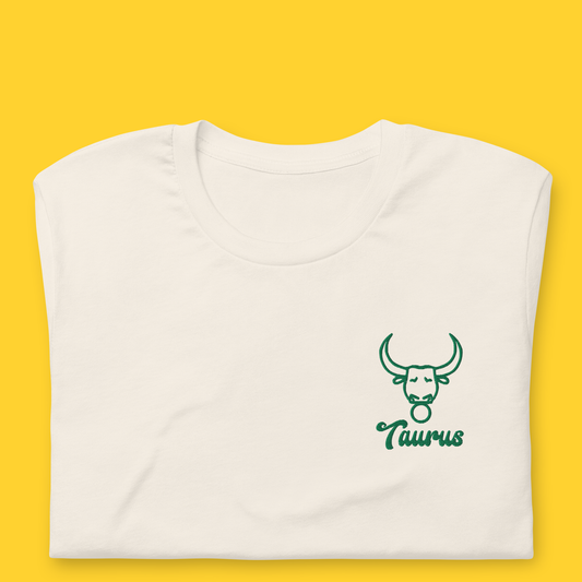 Taurus Embroidered Astrology Tee