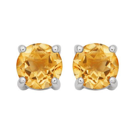 November Birthstone Stud Earrings