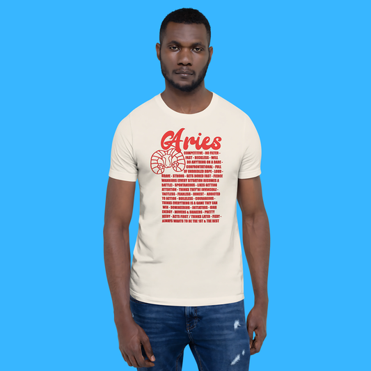 Aries Zodiac Facts Tee