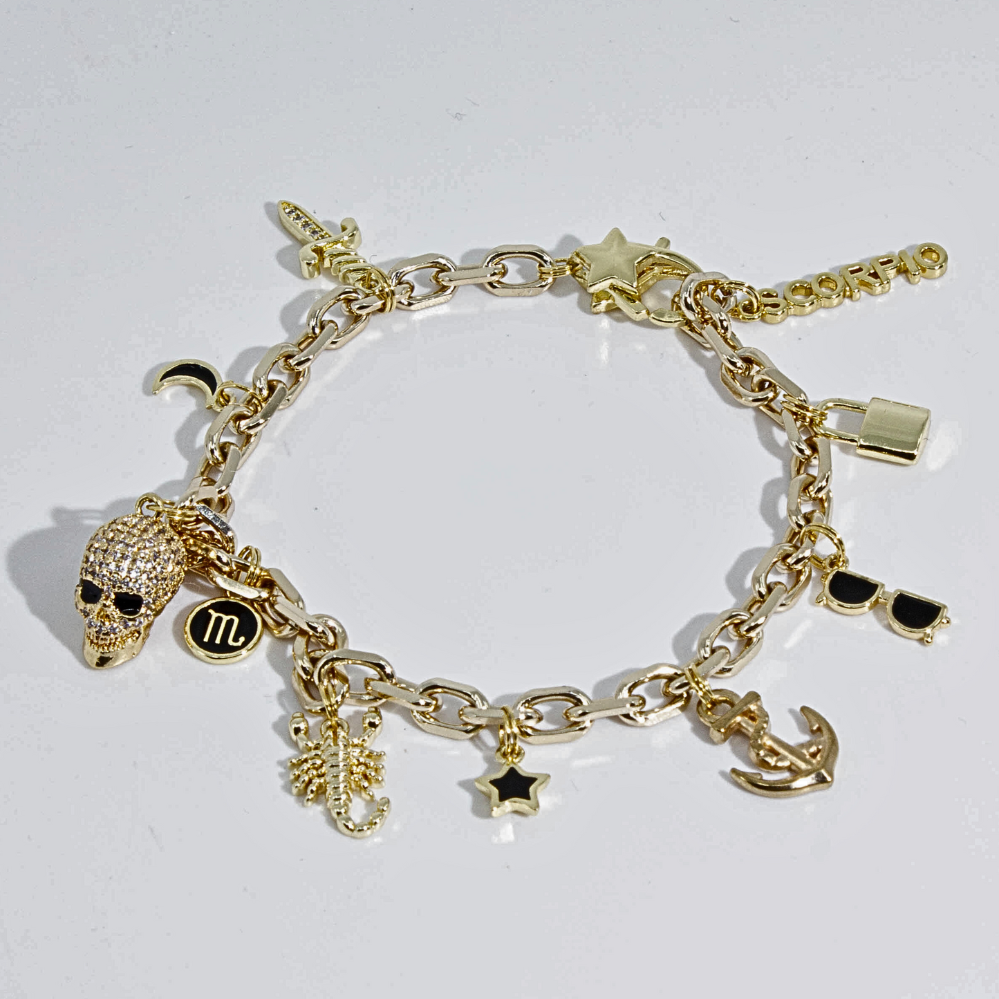 Scorpio Zodiac Charm Bracelet