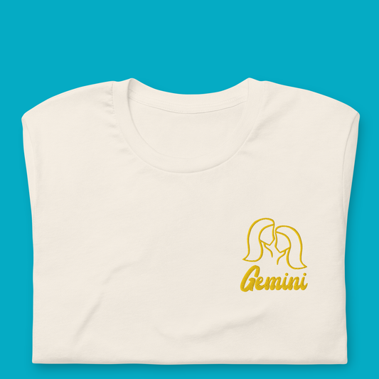 Gemini Embroidered Astrology Tee