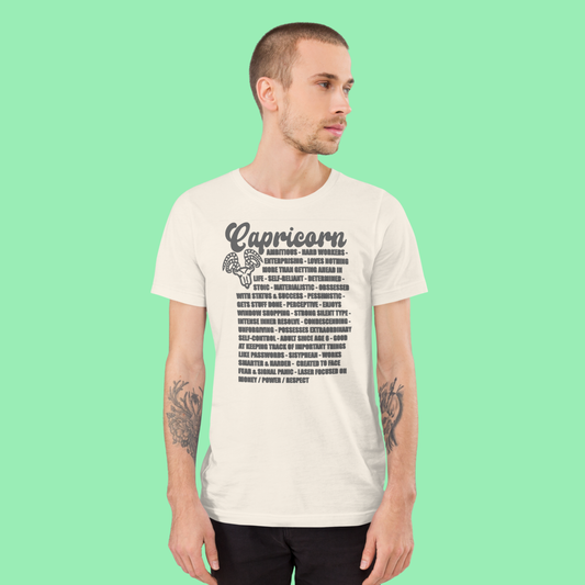 Capricorn Zodiac Facts Tee
