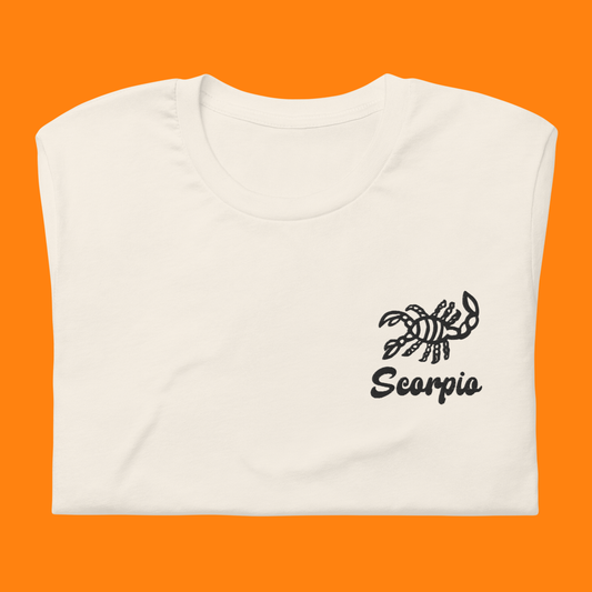 Scorpio Embroidered Astrology Tee