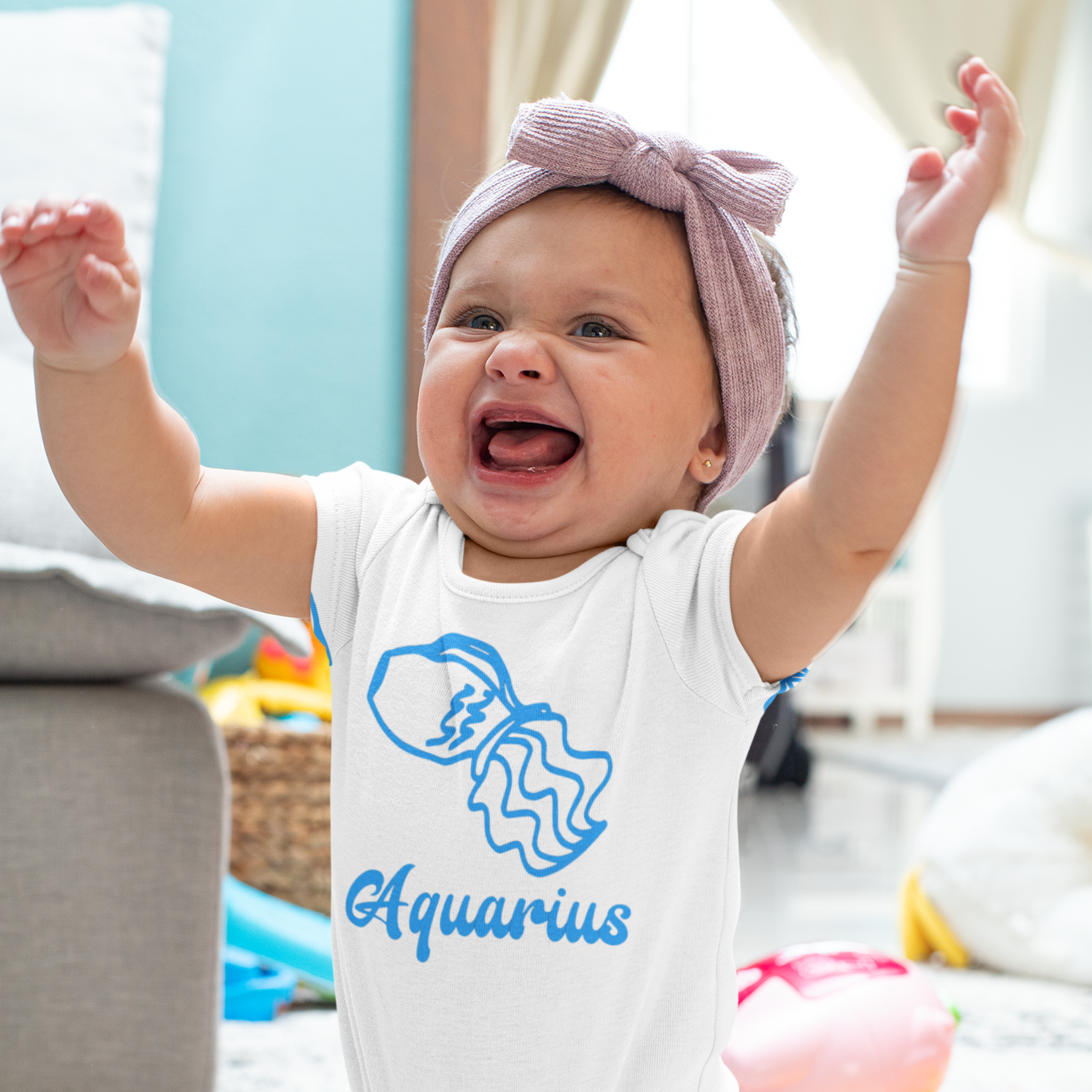 Aquarius Waterbearer Baby Onesie