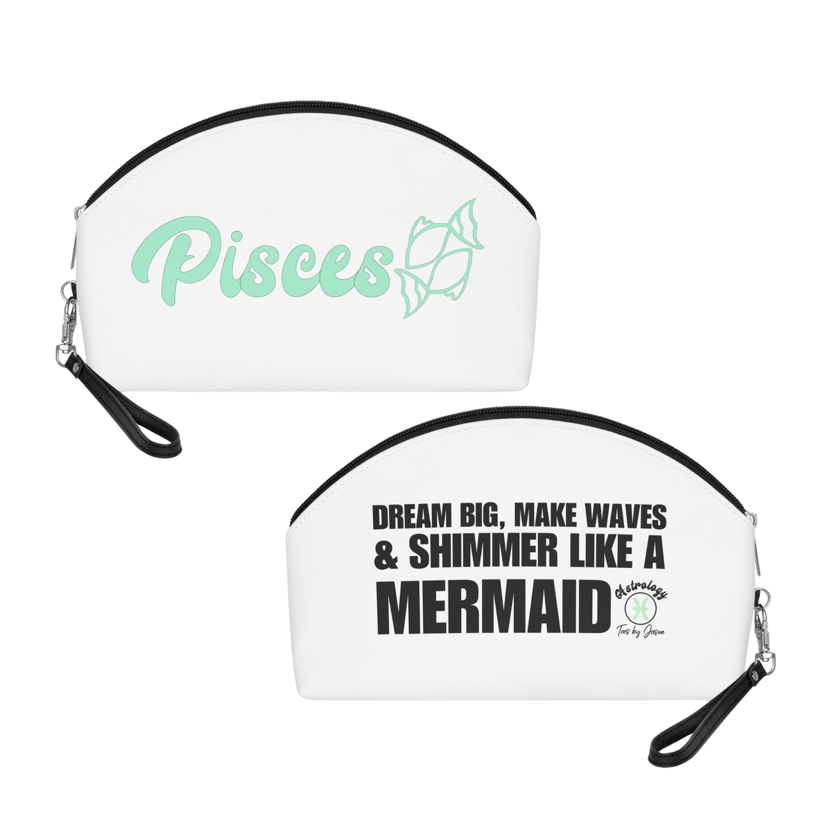 Pisces Zodiac Makeup Bag "Shimmer Like a Mermaid"