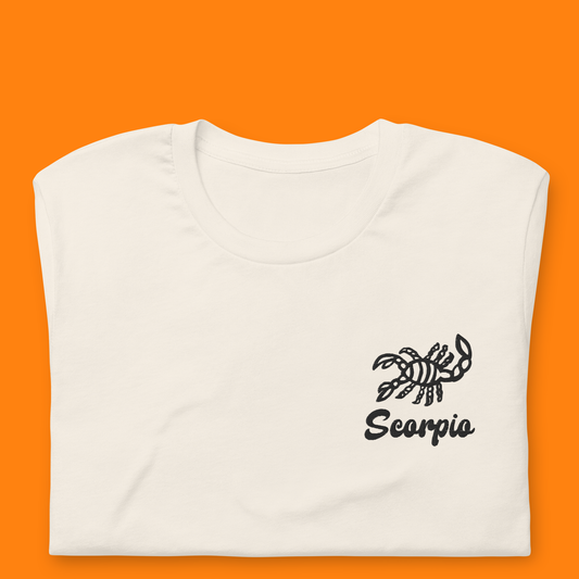 Scorpio Embroidered Astrology Tee