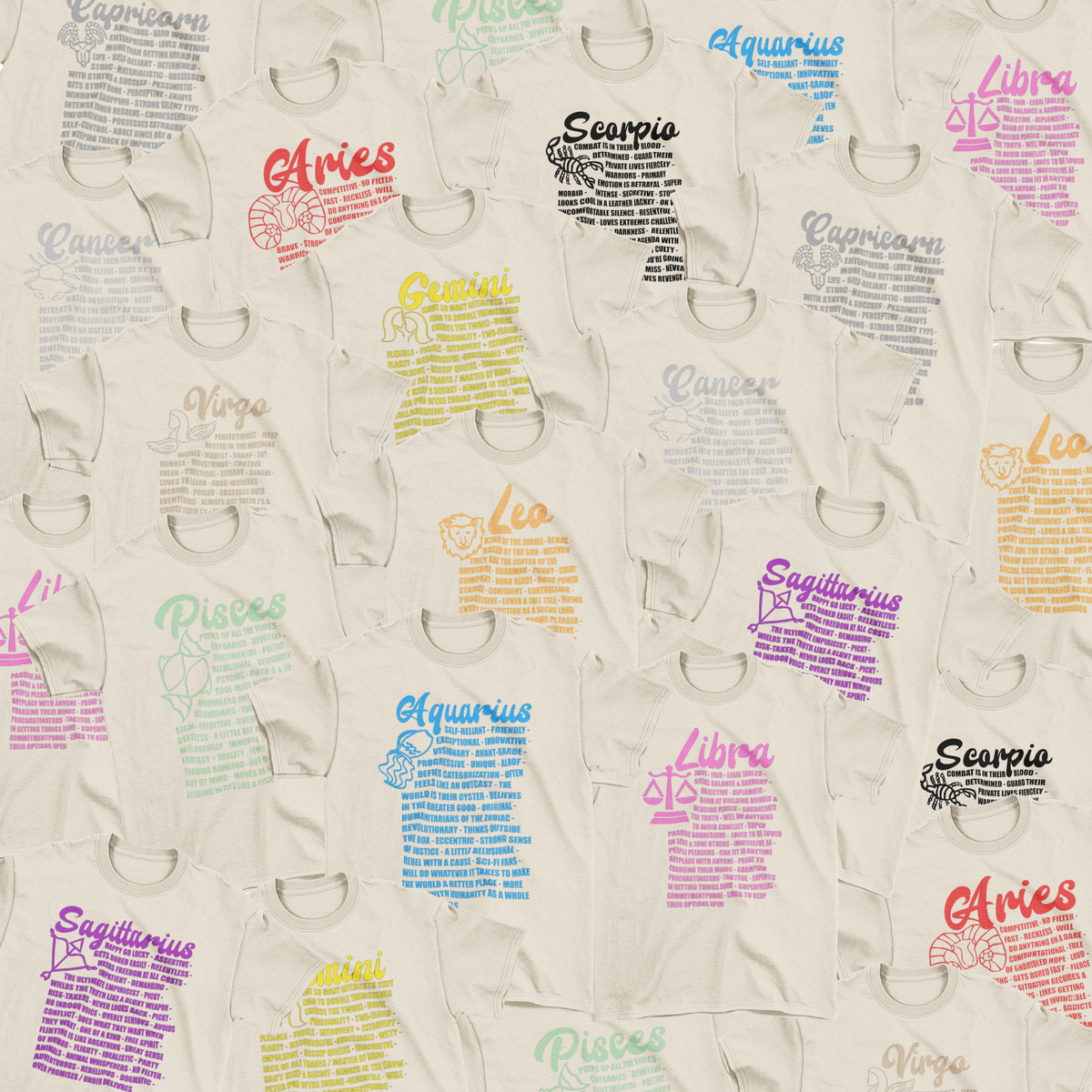 Zodiac Facts Tees