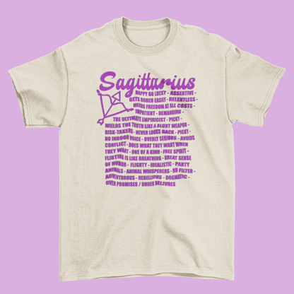 Sagittarius Zodiac Facts Tee