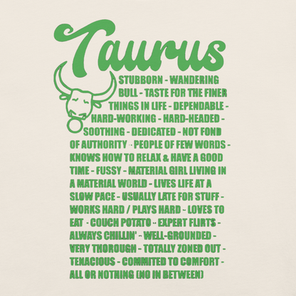 Taurus Zodiac Facts Tee