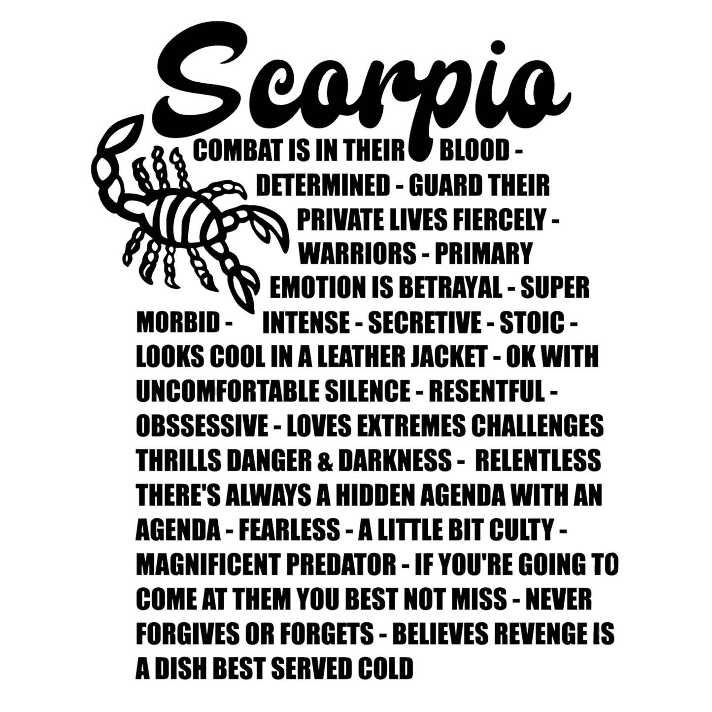 Scorpio Facts Zip up Hoodie