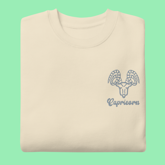 Capricorn Embroidered Sweatshirt