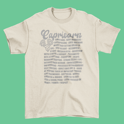 Capricorn Zodiac Facts Tee
