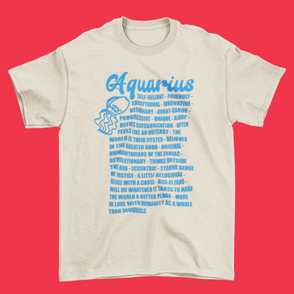 Aquarius Zodiac Facts Tee