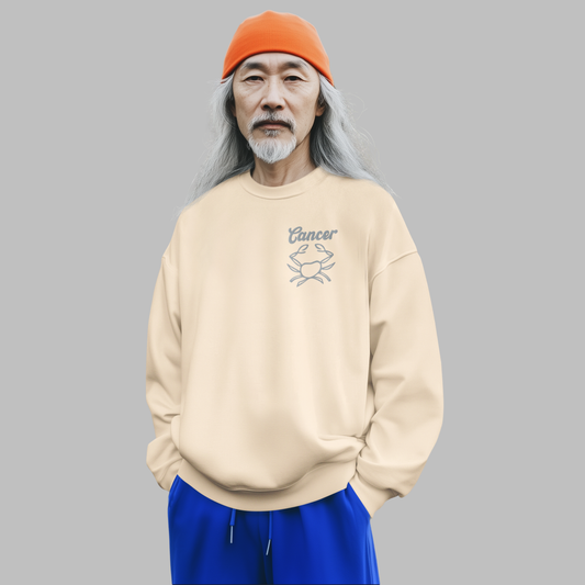 Cancer Zodiac Embroidered Sweatshirt