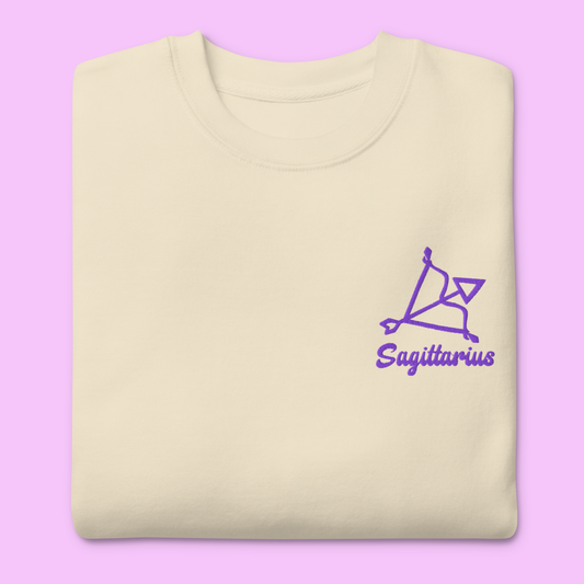 Sagittarius Embroidered Sweatshirt