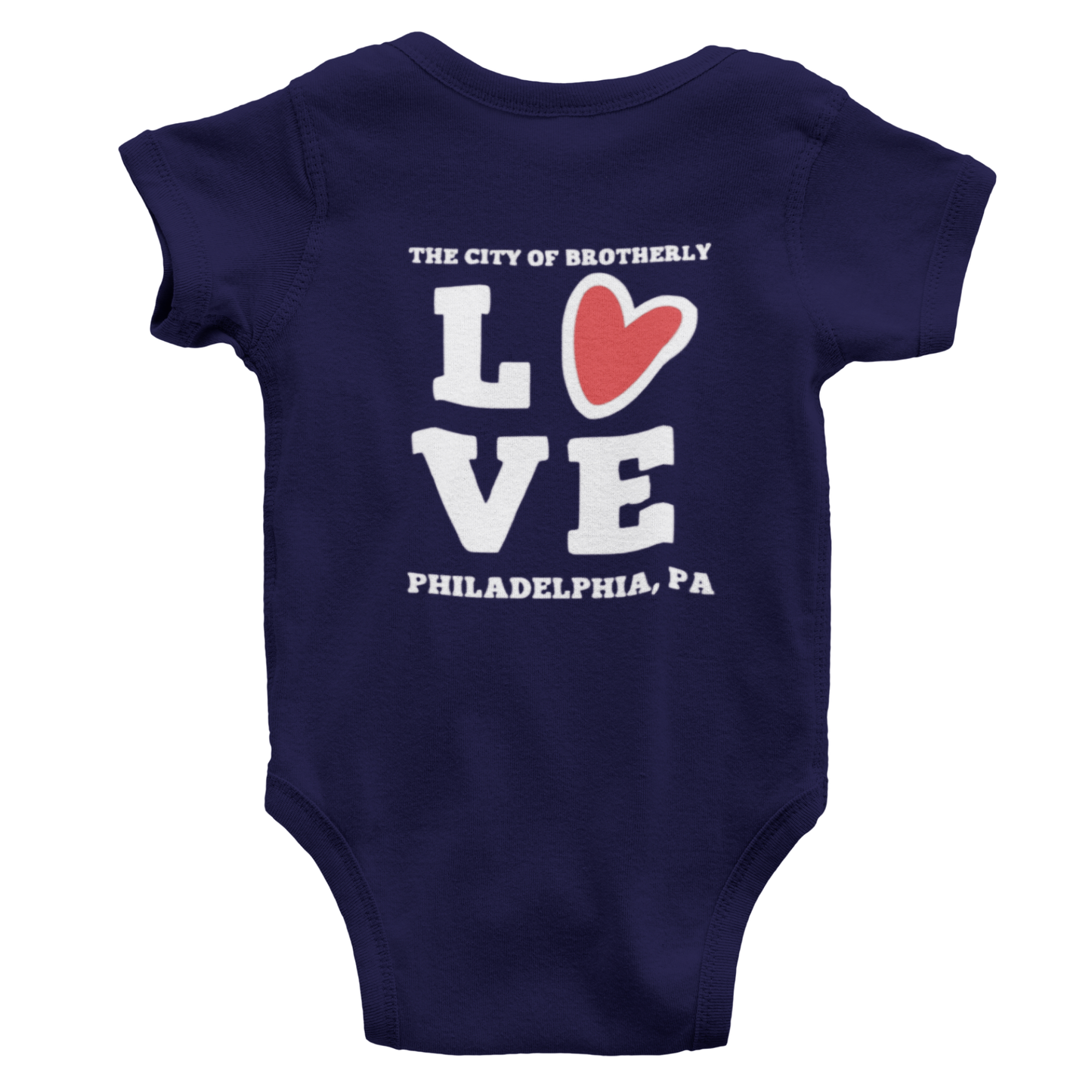 Philly City of Brotherly Love Baby Onesie