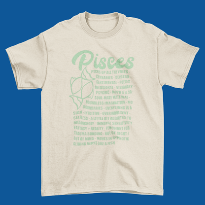 Pisces Zodiac Facts Tee