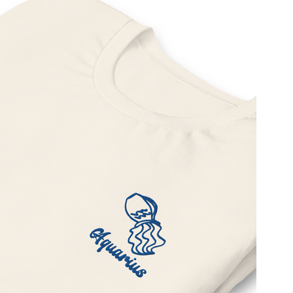 Aquarius Embroidered Astrology Tee