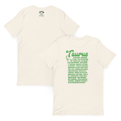 Taurus Zodiac Facts Tee