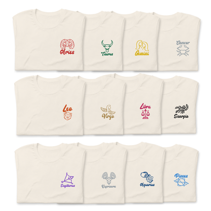 Sagittarius Embroidered Astrology Tee