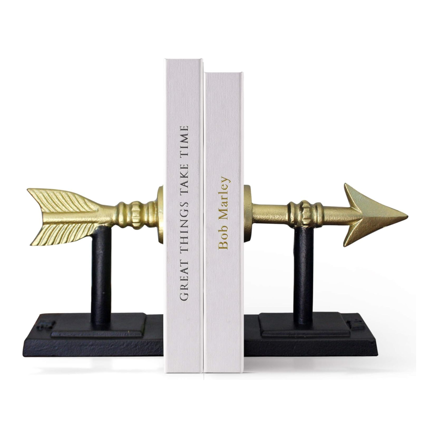 Gold Arrow Bookends