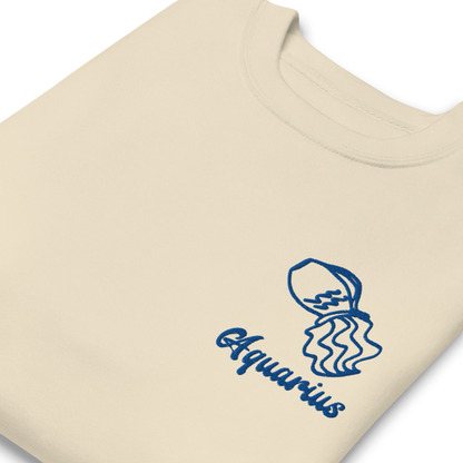Aquarius Embroidered Sweatshirt