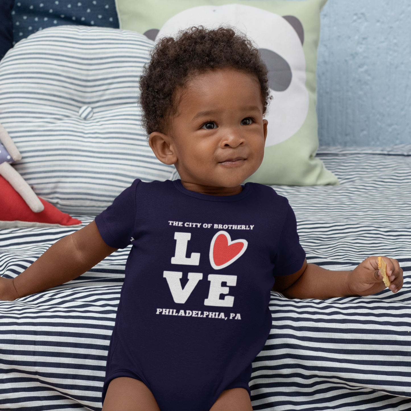 Philly City of Brotherly Love Baby Onesie