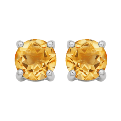 November Birthstone Stud Earrings