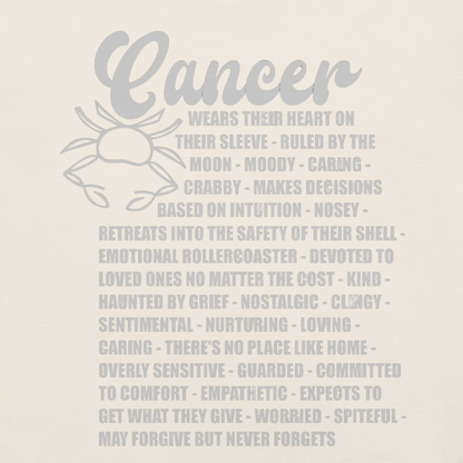 Cancer Zodiac Facts Tee