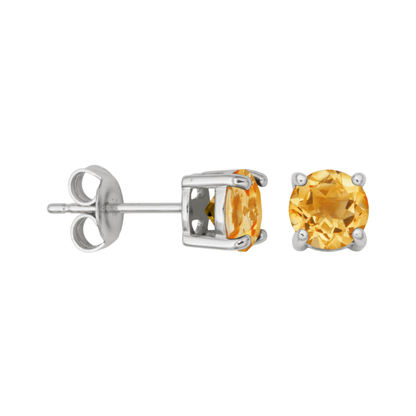 November Birthstone Stud Earrings