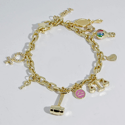 Libra Zodiac Charm Bracelet