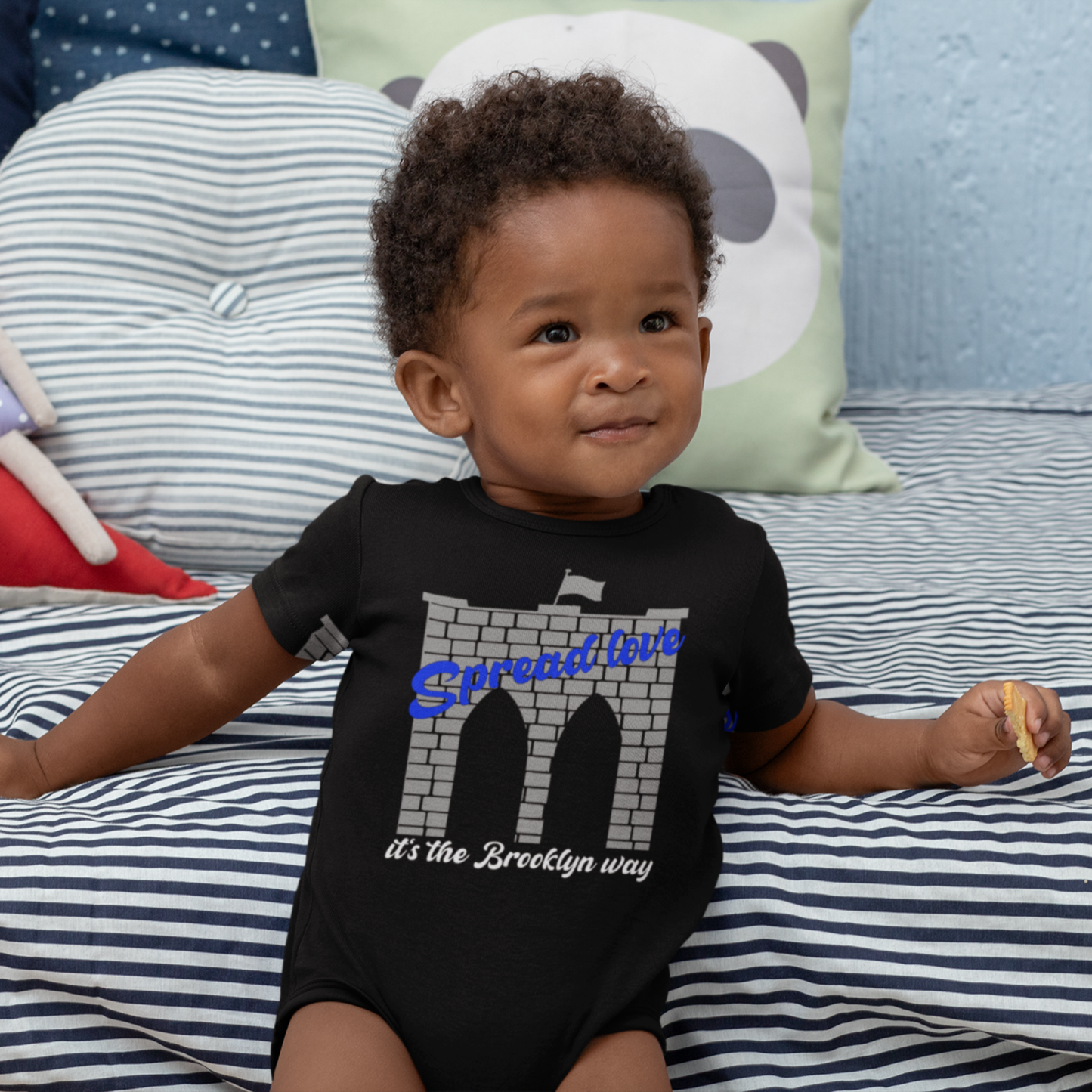 Spread Love Brooklyn Bridge Baby Bodysuit