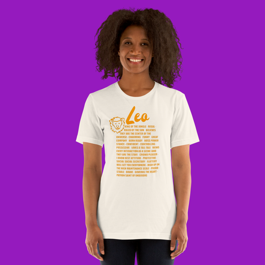 Leo Zodiac Facts Tee