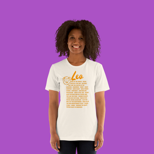 Leo Zodiac Facts Tee