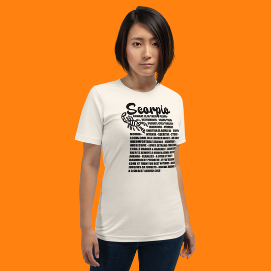 Scorpio Zodiac Facts Tee