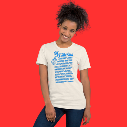 Aquarius Zodiac Facts Tee