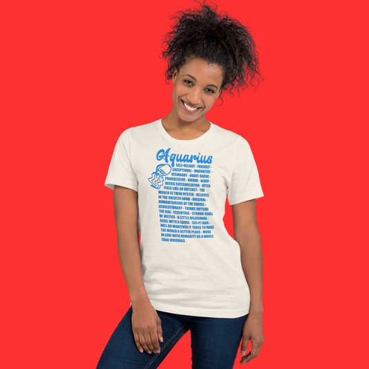 Aquarius Zodiac Facts Tee