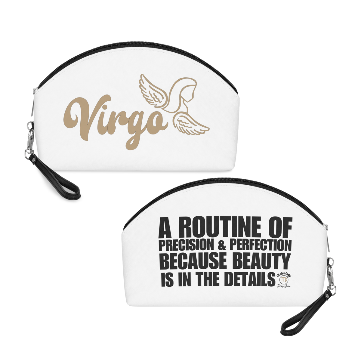 Virgo Zodiac Makeup Bag "Beauty Is in the Details"