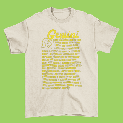 Gemini Zodiac Facts Tee