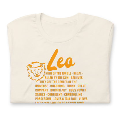 Leo Zodiac Facts Tee