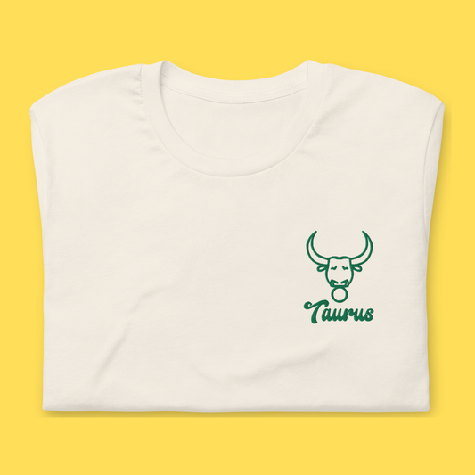 Taurus Embroidered Astrology Tee