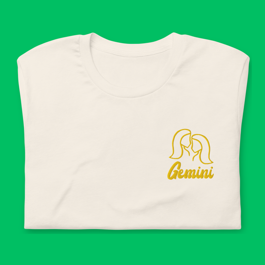 Gemini Embroidered Astrology Tee