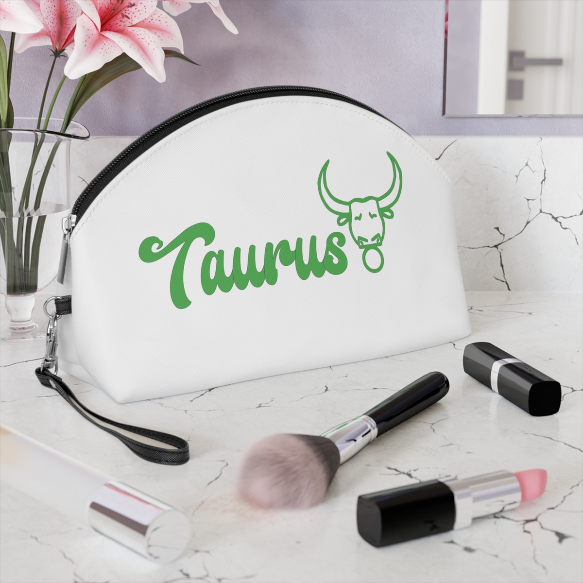 Taurus Zodiac Makeup Bag "Plush & Practical"