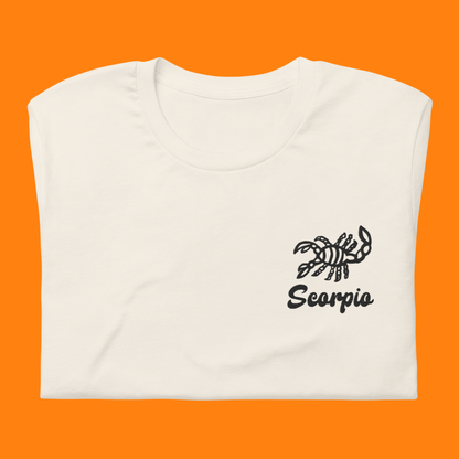 Scorpio Embroidered Astrology Tee