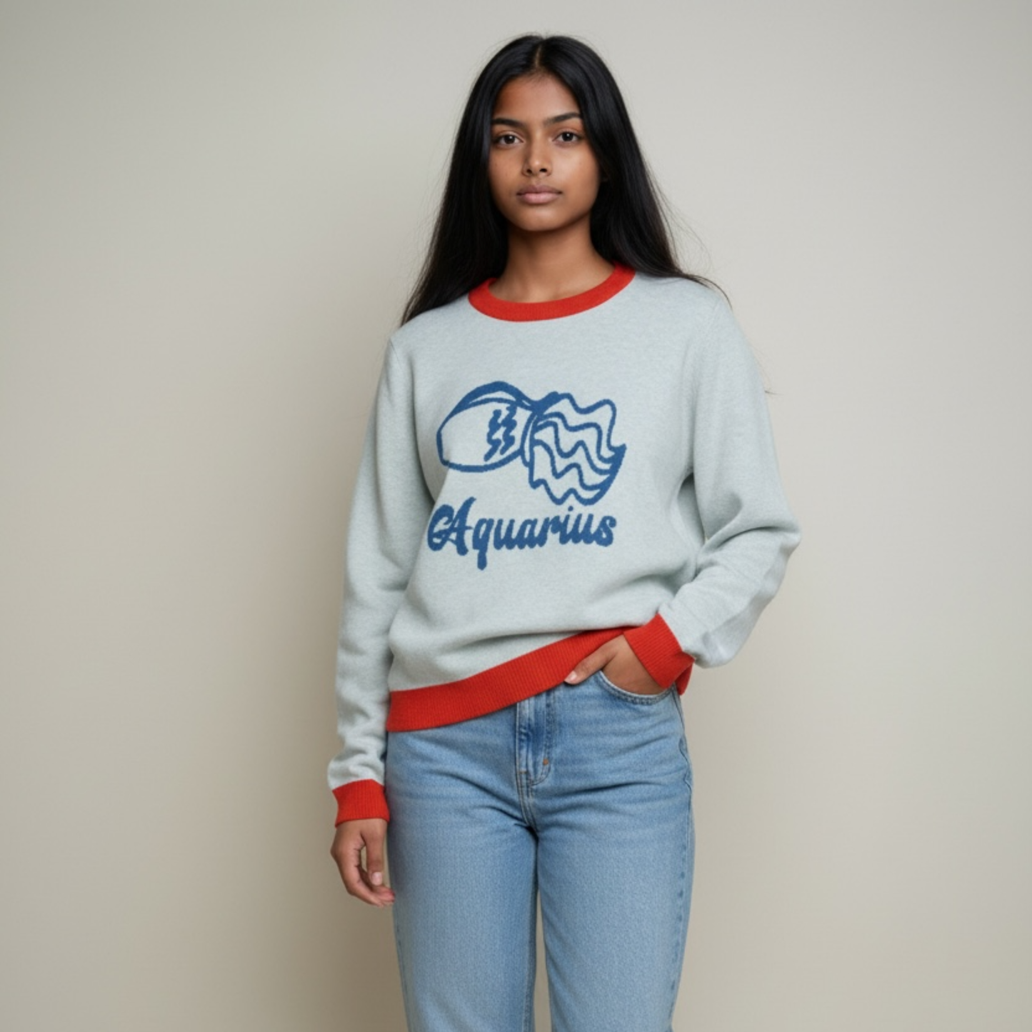 Aquarius Waterbearer Sweater