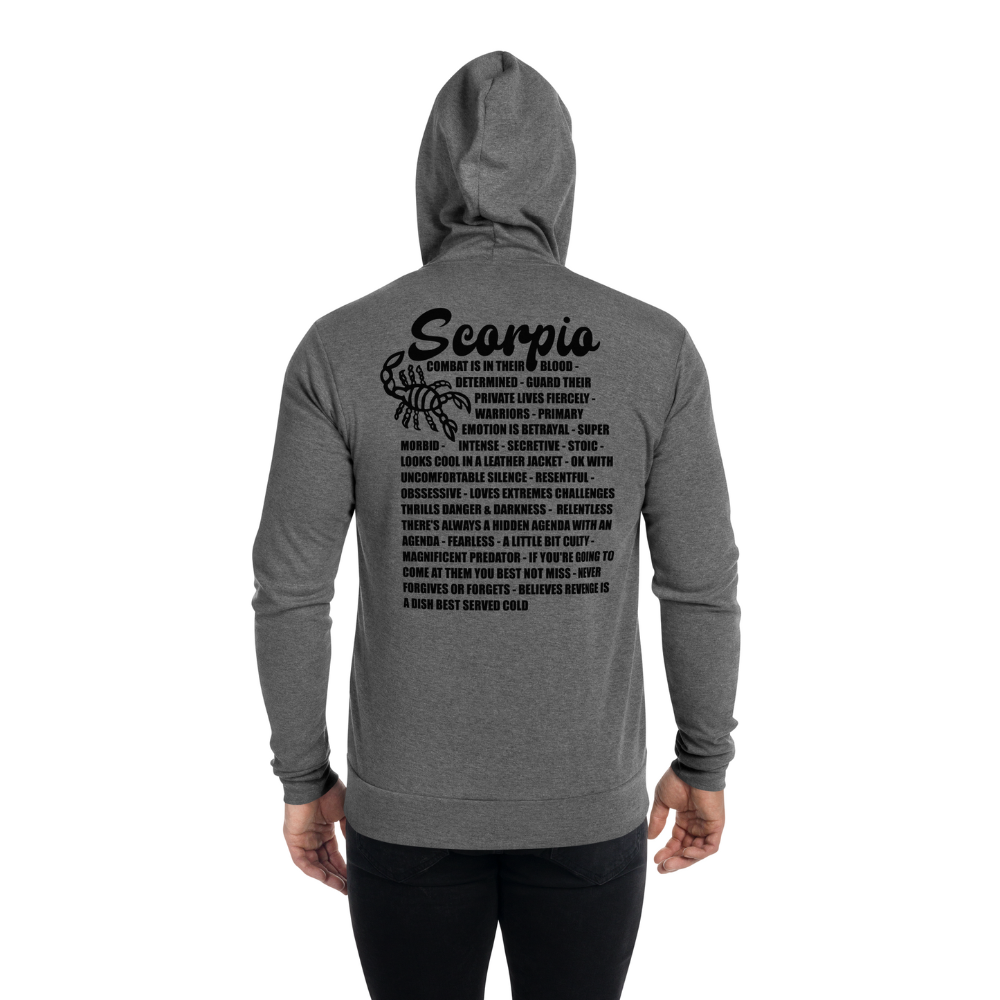 Scorpio Facts Zip up Hoodie