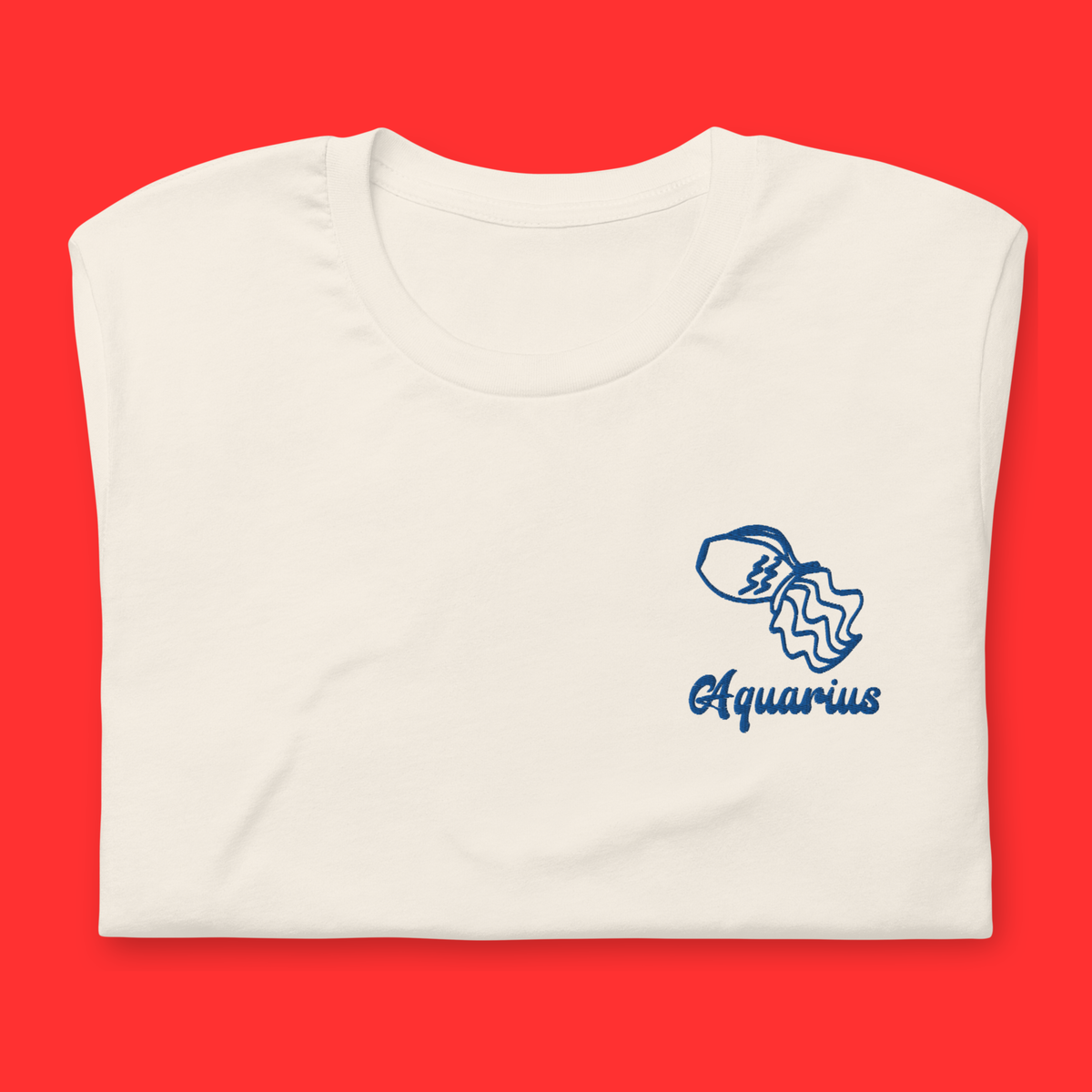 Aquarius Embroidered Astrology Tee