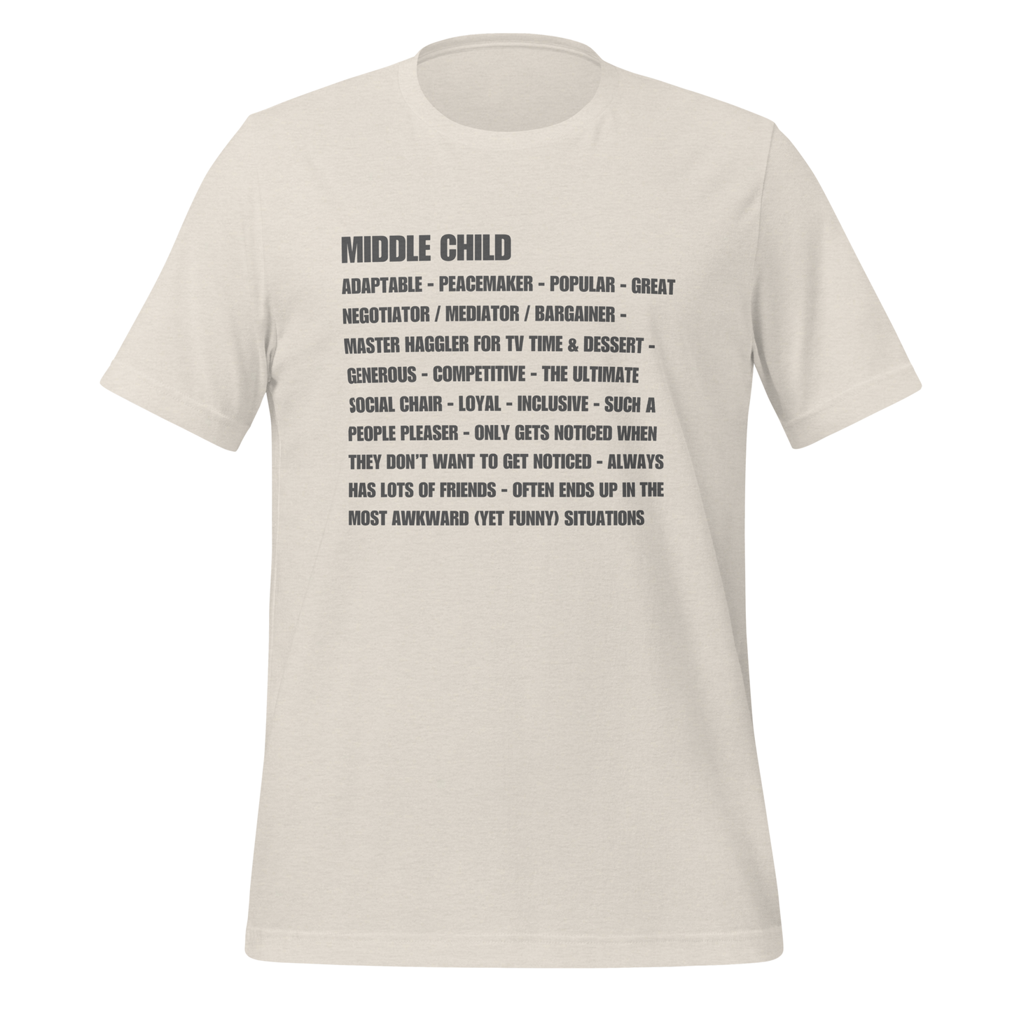 Middle Child Sibling Rivalry Graphic Tee