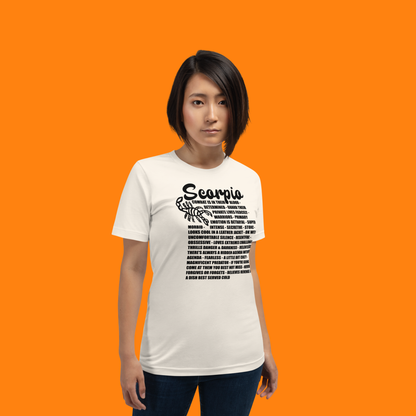 Scorpio Zodiac Facts Tee