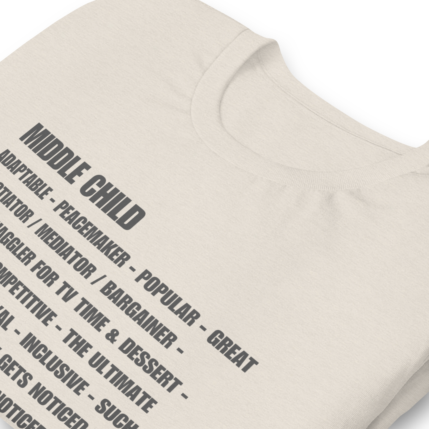 Middle Child Sibling Rivalry Graphic Tee